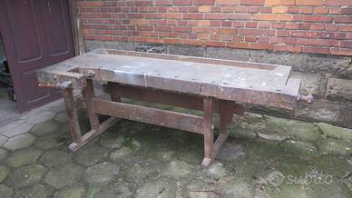 TAVOLO BANCO DA FALEGNAME ANTICO