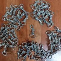 50 Moschettoni  zama con anello ovale 