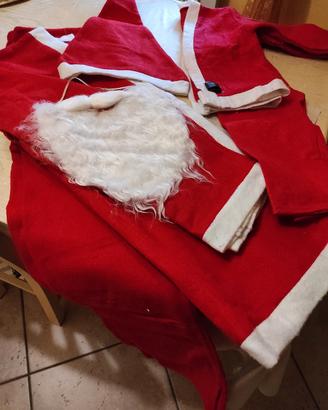 vestito babbo natale adulto + bambino 