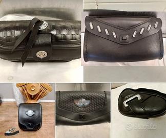 Harley porta attrezzi tool bag box borsa pelle