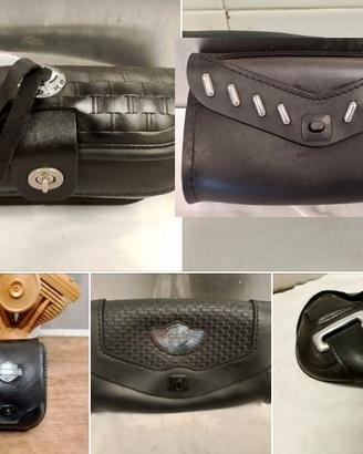Harley porta attrezzi tool bag box borsa pelle