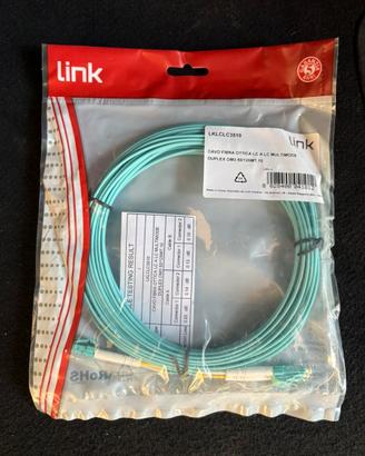 Cavo Fibra Ottica LC a LC Multimode Duplex OM3 10m
