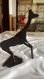 Scultura vintage Brutalista in ferro saldato