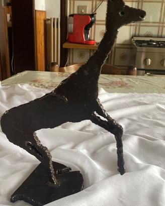 Scultura vintage Brutalista in ferro saldato
