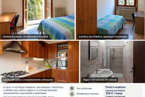 2 camere singole in trilocale per sole 2 persone