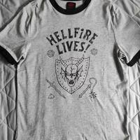 T shirt stranger things hellfire club nuova