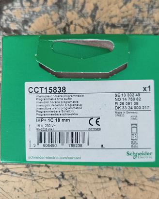 interruttore orario,18mm,1 canale,7gg/24h