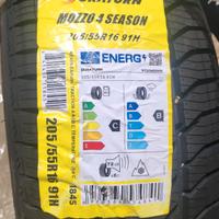 N.2 PNEUMATICI NUOVI 4 STAGIONI 205/55/R16 91H