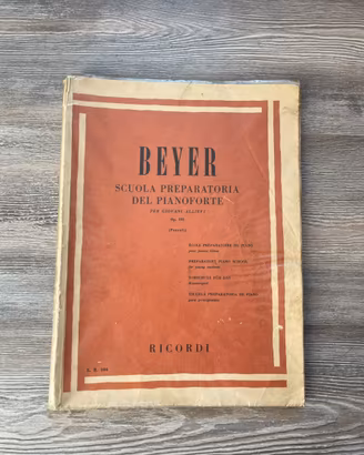 Ferdinand Beyer Scuola Preparatoria del Pianoforte