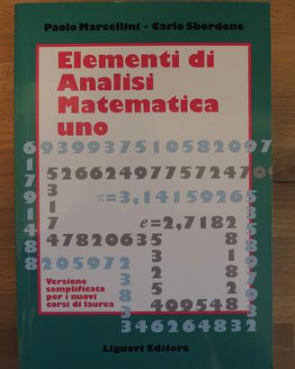 Elementi Analisi Matematica 1 -Marcellini Sbordone