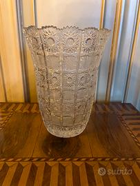 Vaso in cristallo di Boemia