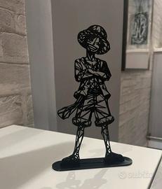4 Quadretti e statuette One Piece neri