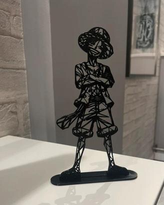 4 Quadretti e statuette One Piece neri