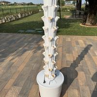 Torre idroponica in PVC per orto verticale