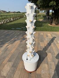 Torre idroponica in PVC per orto verticale