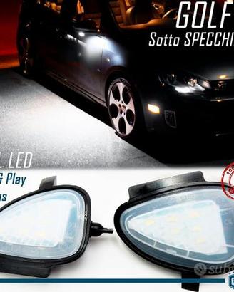Placchette LED Luci Sotto Specchietto VW Golf 6