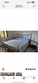 Letto matrimoniale in ferro battuto