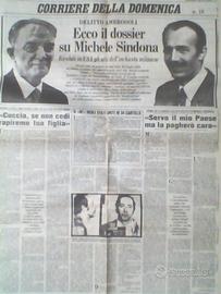 Ambrosoli dossier Sindona Gelli Calvi