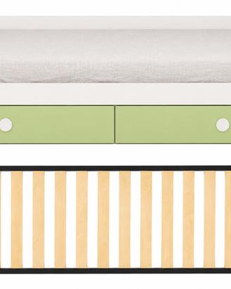 Struttura di legno con rete  80x195+ cassettoni