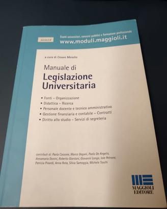 Manuali diritto amministrativo e legislazione univ