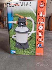 Filtro a sabbia con piscina