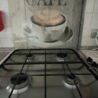 Pannello vetro retro cucina piano cottura