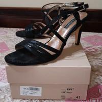 Albano Sandali Neri con Tacco