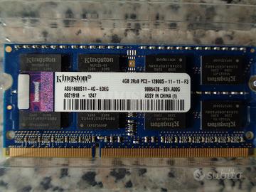 Kingston RAM SODIMM 4GB DDR3-1600 PC3-12800S