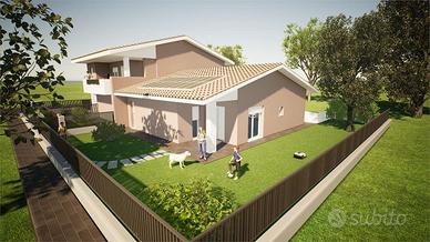 Nuova Trifamiliare ingressi indipendenti e giardin