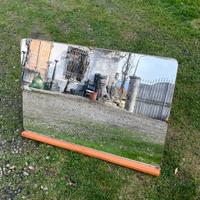 Specchiera vintage In Legno chiaro - anni 60