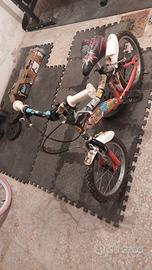 bicicletta bambino misure 14 con rotelle 