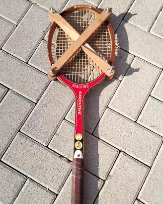 Racchetta vintage tennis Spalding executive legno
