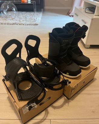 Set scarponi boa + attacchi snowboard