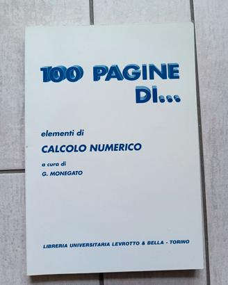100 pagine di elementi di calcolo num. - Monegato