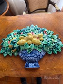 Vaso fiori da parete ceramica gensini