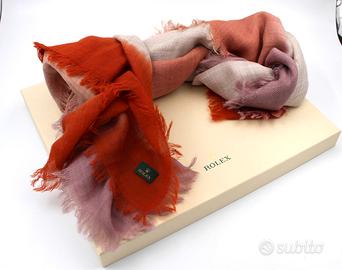 Rolex Foulard/Arancione Originale 100% Lana