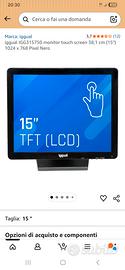 monitor 15 pollici touch iggual IGG315750