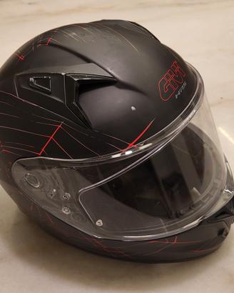 Casco GIVI Integrale Nero/Rosso - Tg. S  opaco