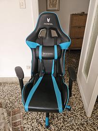 Sedia da gaming professionale in similpelle