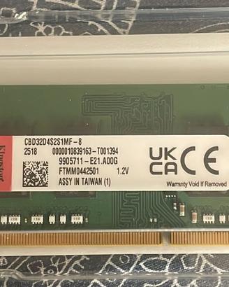 RAM 8 GIGA KINGSTOM PER QNAP
