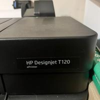 Plotter HP designjet T120 + 5 rotoli