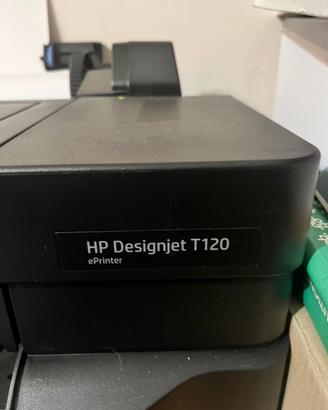 Plotter HP designjet T120 + 5 rotoli