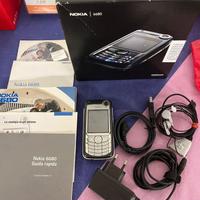 telefono cellulare nokia 6680 silver blu