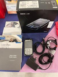 telefono cellulare nokia 6680 silver blu