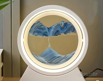 Sabbia montagna in verro led decorazione