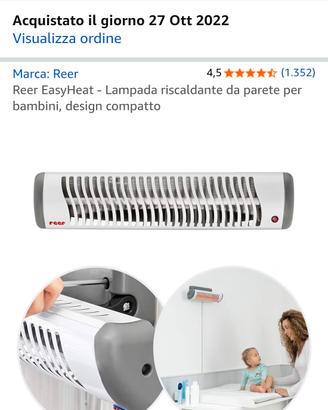 lampada fasciatoio neonato   a muro 