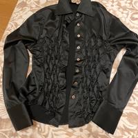 Camicia in raso nera