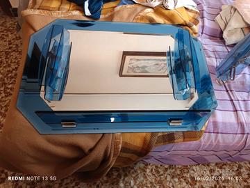 specchio bagno vintage  più lampadario