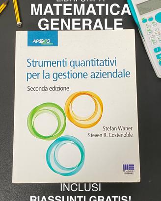 libro MATEMATICA Unipr + RIASSUNTI GRATIS