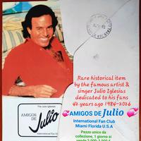 AMIGOS DE JULlio IGLESIAS Cartolina STORICA Collez